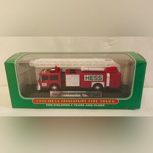 Vintage 1999 Hess Fire Truck Collectible Toy New in Box